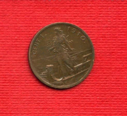 1910 - LOTTO/M23220 - REGNO - 1 CENTESIMO ITALIA SU PRORA