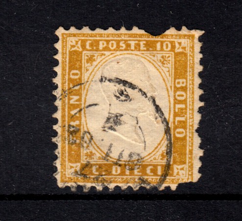 1862 - LOTTO/21977 - REGNO - 10 CENT. BISTRO - USATO