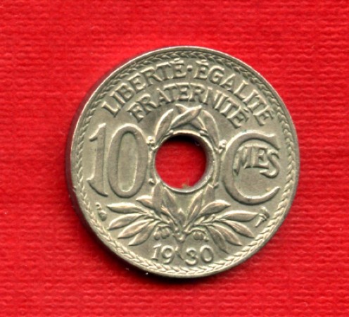 1930 - LOTTO/M21743 - FRANCIA - 10 CENTESIMI MONOGRAMMA