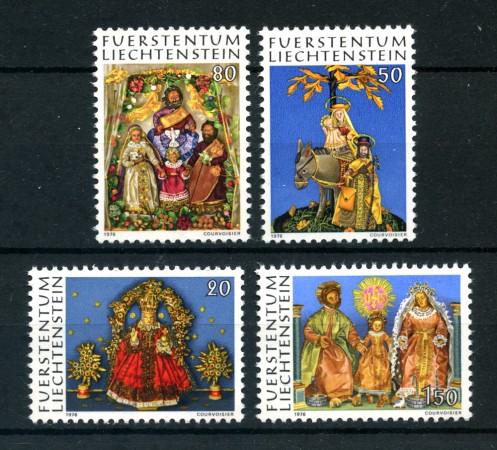 1976 - LOTTO/23356 - LIECHTENSTEIN - NATALE 4v. - NUOVI