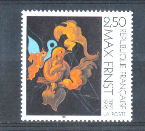 1991 - FRANCIA - 2,50 Fr. MAX ERNST DIPINTO - NUOVO