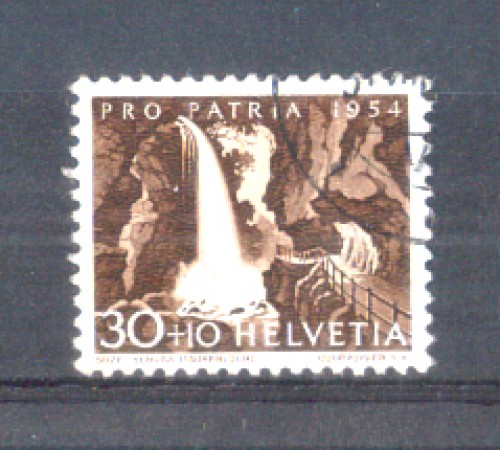 1954 - LOTTO/SVI551U - SVIZZERA - 30+10c. PRO PATRIA - USATO