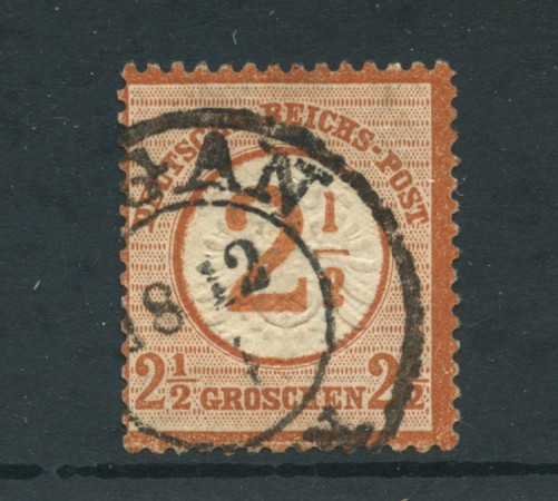 1874 - LOTTO/24280 - GERMANIA - 2,5 SU 2,5 BRUNO ROSSO - USATO