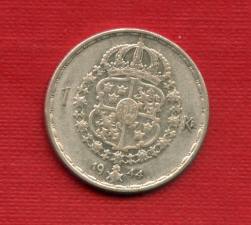 1944 - LOTTO/21674 - SVEZIA - 1 KORONA ARGENTO
