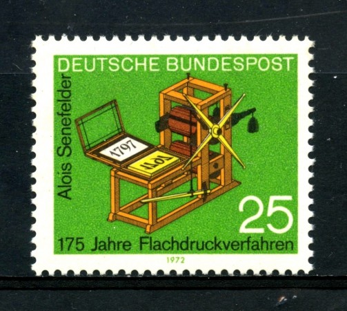 1972 - GERMANIA - 25p. INVENZIONE DELLA STAMPA - NUOVO - LOTTO/31056