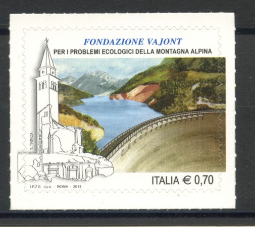 2014 - REPUBBLICA - FONDAZIONE VAJONT - NUOVO - LOTTO/36872