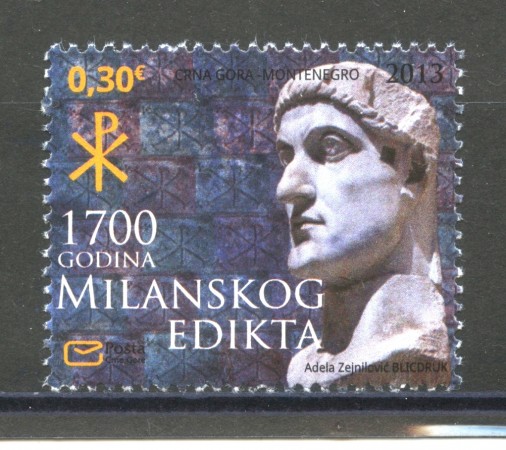 2013 - MONTENEGRO REPUBBLICA - EDITTO DI MILANO - NUOVO - LOTTO/34942