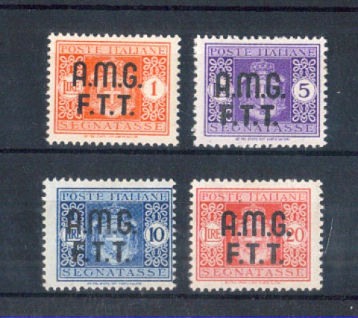 1947 - LOTTO/11016 - TRIESTE -A-  SEGNATASSE  4v. - LING.