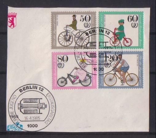 1985 - LOTTO/2787  - BERLINO - STORIA DELLA BICICLETTA - USATI