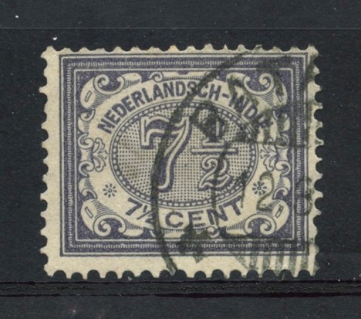 1902/09 - INDIE OLANDESI - 7,5 c. GRIGIO  CIFRA - USATO - LOTTO/28783