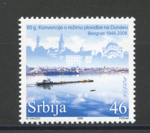 2008 - SERBIA REPUBBLICA - NAVIGAZIONE SUL DANUBIO - NUOVO - LOTTO/35097
