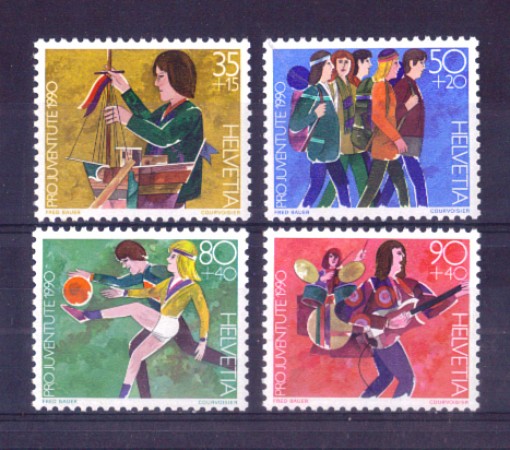 1990 - LOTTO/SVI1362CPN - SVIZZERA - PRO JUVENTUTE 4v. - NUOVI