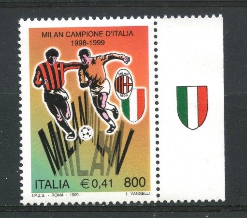 1999 - REPUBBLICA - MILAN CAMPIONE SCDETTO - NUOVO - LOTTO/7232