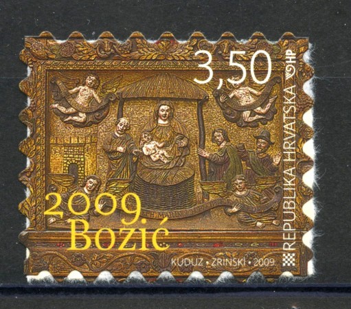 2009 - CROAZIA - NATALE 1v. - NUOVO  AUTOADESIVO - LOTTO/33107