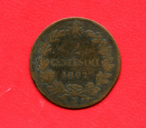 1862 - REGNO - 2 CENTESIMI ZECCA DI NAPOLI VITTORIO EMANUELE II° - LOTTO/M32346