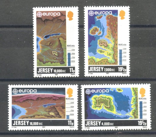 1982 - JERSEY - LOTTO/41451 - EUROPA 4v. - NUOVI