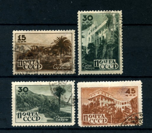 1946 - LOTTO/20858 - UNIONE SOVIETICA - PROPAGANDA TURISTICA 4v. - USATI