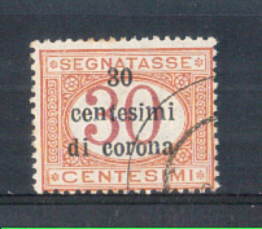 1919 - LOTTO/TTT4U - TRENTO e TRIESTE  - 30 c. SU 30c. SEGNATASSE  USATO