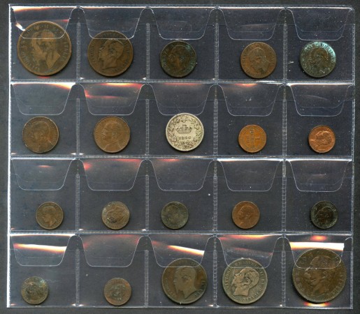 1861/1900 - REGNO - LOTTO/M42905 - INSIEME DI 20 MONETE  DIVERSI RE E DATE