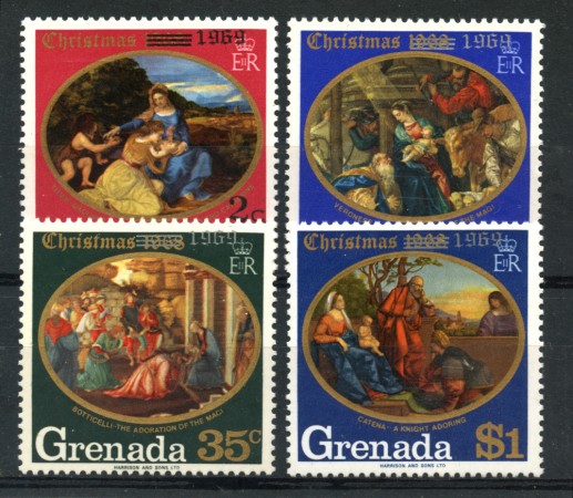 1969 - GRENADA - LOTTO/22345 - NATALE 4v. - NUOVI