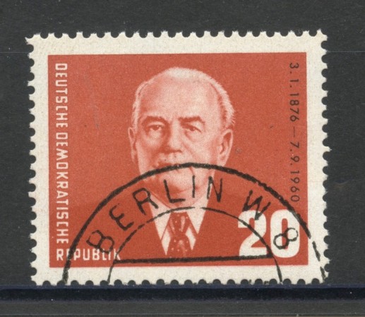 1961 - GERMANIA DDR - 85° ANNIVERSARIO PRESIDENTE PIECK - USATO - LOTTO/36171