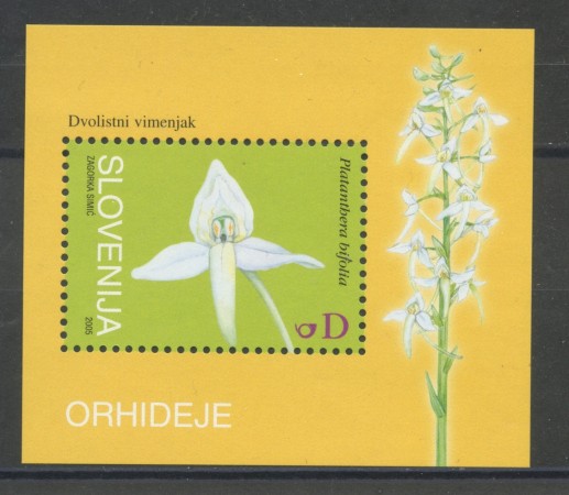 2005 - SLOVENIA - FIORI ORCHIDEE - FOGLIETTO  NUOVO - LOTTO/34291