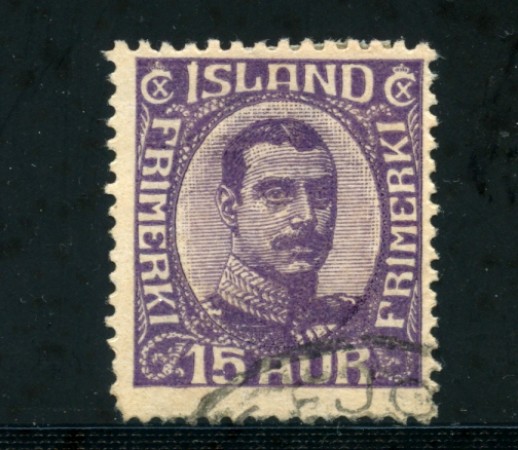 1920 - LOTTO/21093 - ISLANDA - 15 a. VIOLETTO - USATO