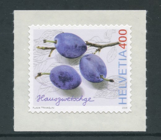 2006 - LOTTO/23973 - SVIZZERA - VARIETA' DI FRUTTA 1v. - ADESIVO