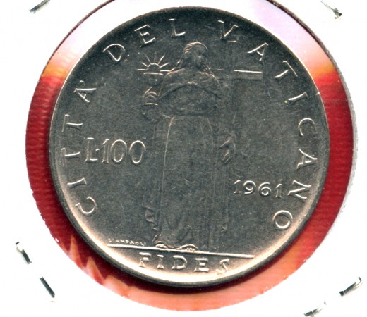 1961 - LOTTO/M23922 - VATICANO - 100 LIRE GIOVANNI XXIII°