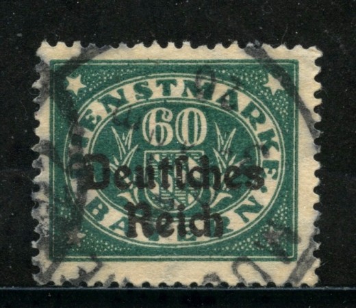 1920 - GERMANIA REICH SERVIZI - 60p. VERDE - USATO - LOTTO/29254