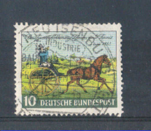 1952 - LOTTO/10500U - GERMANIA FEDERALE - 10p. GIORNATA DEL FRANCOBOLLO - USATO