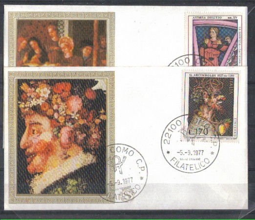 1977 - LOTTO/6664ZA - REPUBBLICA - ARTE ITALIANA 4° SERIE - FDC