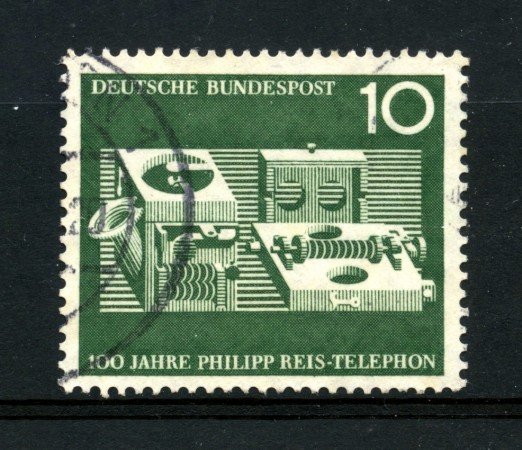 1961 - GERMANIA FEDERALE -  10p. CENTENARIO DEL TELEFONO - USATO - LOTTO/30863U