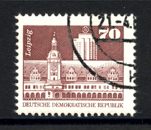 1981 - GERMANIA DDR - 70p. EDIFICIO DI LIPSIA - USATO - LOTTO/36577U