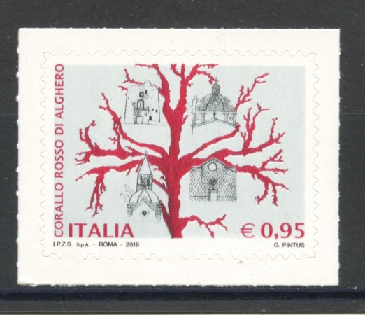 2016 - REPUBBLICA - CORALLO DI ALGHERO - NUOVO - LOTTO/36951
