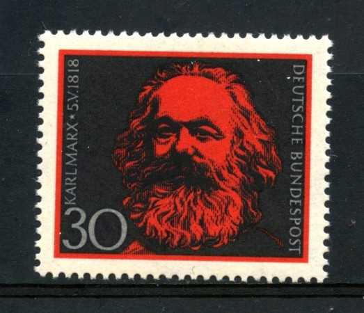 1968 - GERMANIA FEDERALE - 30p. CARLO MARX - NUOVO - LOTTO/30944