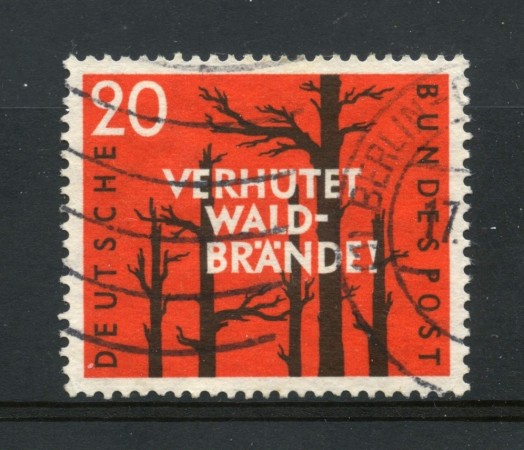 1958 - GERMANIA FEDERALE - 20p. PREVENZIONE INCENDI - USATO - LOTTO/30824U