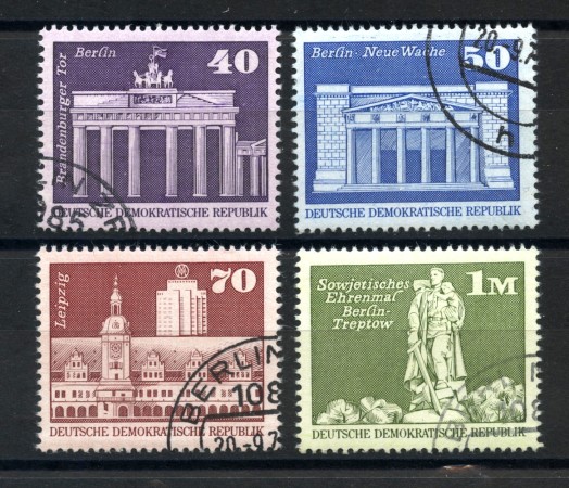 1973 - GERMANIA DDR - EDIFICI IMPORTANTI 4v.- USATI - LOTTO/36470U