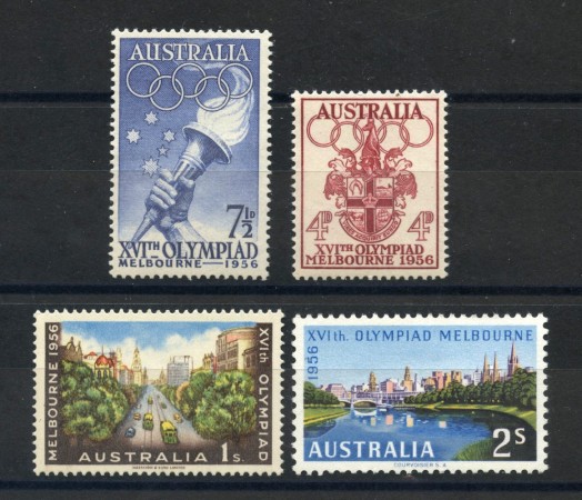 1956 - AUSTRALIA - LOTTO/38945 - OLIMPIADI DI MELBOURNE 4v. - NUOVI