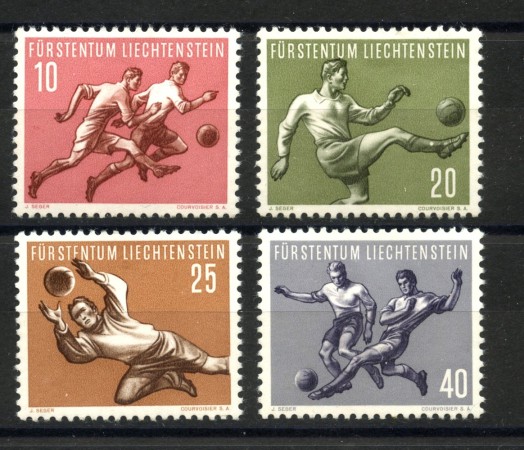 1954 - LIECHTENSTEIN - LOTTO/40931 - SPORT CALCIO 4 v. - NUOVI