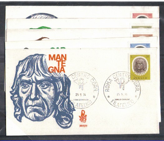 1974 - LOTTO/6600Z - REPUBBLICA - ARTISTI ITALIANI II° - FDC