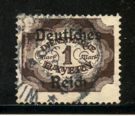 1920 - GERMANIA REICH SERVIZI - 1m. BRUNO - USATO - LOTTO/29258