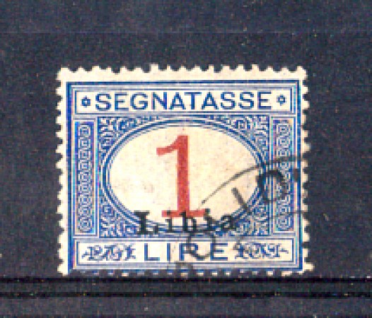 LIBIA - 1915 - LOTTO/LIBITS8U - SEGNATASSE 1 LIRA USATO