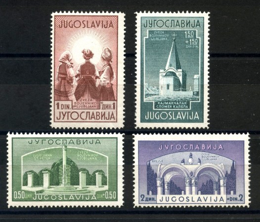 1941 - JUGOSLAVIA - PRO LEGA SLOVENI 4v. - NUOVI - LOTTO/33740