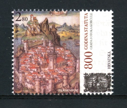 2014 - CROAZIA - CITTA' E ISOLA DI KORCULA - NUOVO - LOTTO/33216