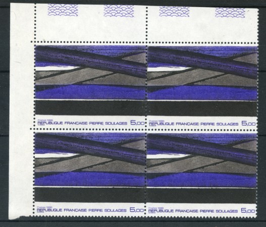1986 - LOTTO/20122Q - OPERA DI SOULAGES - QUARTINA