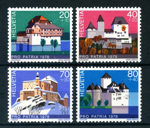 1978 - LOTTO/23577 - SVIZZERA - PROPATRIA 4v. - NUOVI
