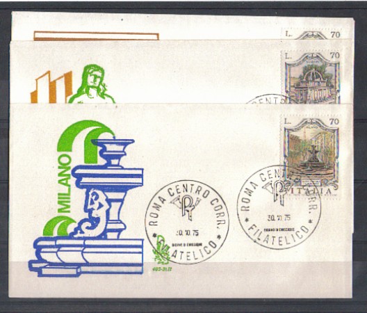 1975 - LOTTO/6635ZA - REPUBBLICA - FONTANE  3° SERIE - FDC