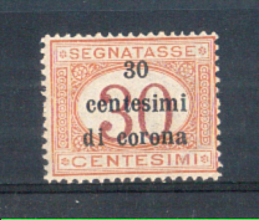 1919 - LOTTO/TTT4L - TRENTO e TRIESTE  - 30c. SU 30c. SEGNATASSE LING.