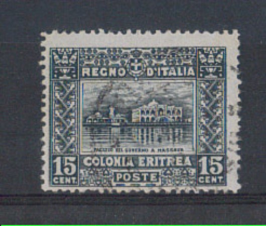 1910 - LOTTO/ERIT36UB - ERITREA - 15c. GRIGIO NERO - USATO